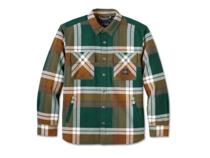 Pánská košilová bunda In Between The Line Shirt Jacket - Plaid (Velikost 2XL)