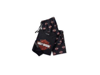 Pánský pyžamový set Bar & Shield Long Sleeve (Velikost 2XL)