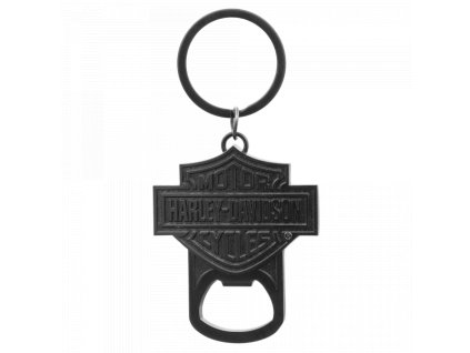 5327 klicenka otvirak harley bar shield black nickel bottle opener