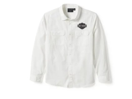 Pánská košile BAR & SHIELD SOLID LONG SLEEVE SHIRT