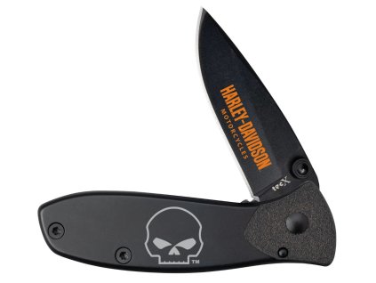 Nůž Tec-X Skull Linerlock Folding Knife Black