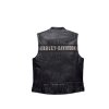 Pánská kožená vesta VEST-PASSING LINK,GREY (Velikost 3XL)
