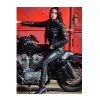 Dámské kožené legíny na moto Trilobite leggins black (Velikost 32.0)