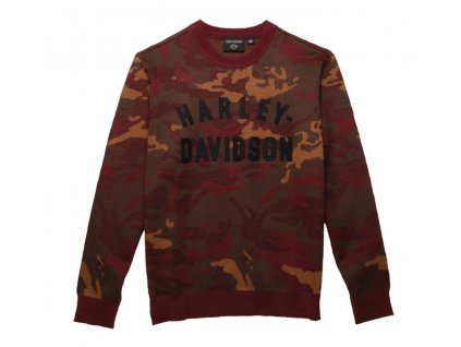 Pulóver Staple Camo Burgundy (Veľkosť L)