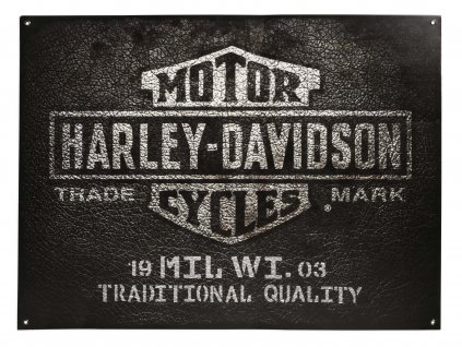 Tabuľa 1903 B&S Logo Leather Tin