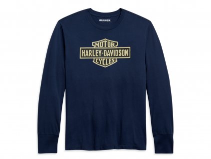 Pánske tričko Stacked Logo Blue (Veľkosť L)