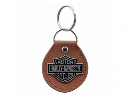 Kľúčenka Bar & Shield Brown Vinyl