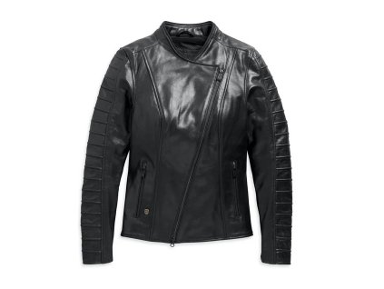 Dámska kožená bunda Ozello Perforated (Veľkosť S)