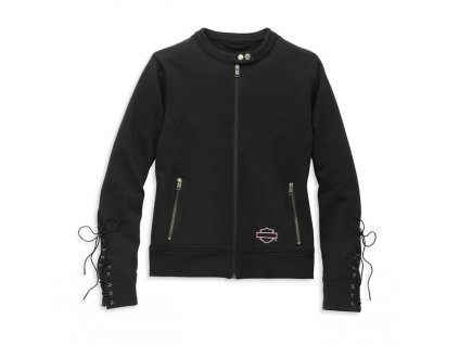 Dámska bunda Script Font Zip Front (Veľkosť S)