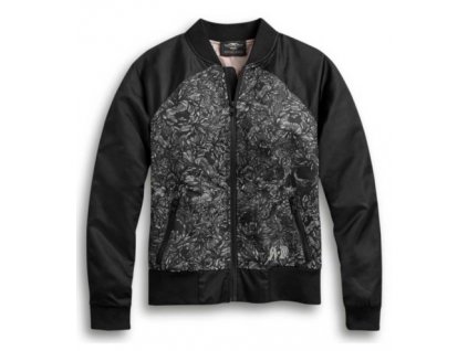 Dámska Bomber Bunda Allover Print Skull
