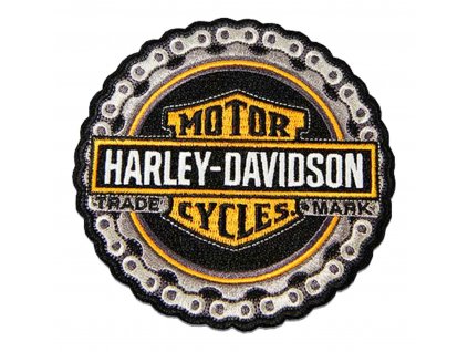 Nášivka Chain H-D Logo Emblem Orange