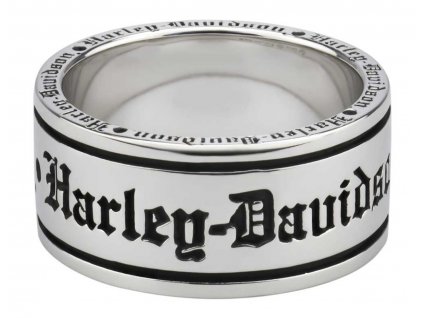 Pánsky prsteň Silver Old English Script (Veľkosť 12)