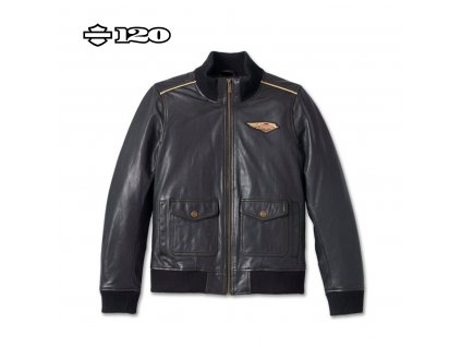 Dámska kožená bomber bunda 120th