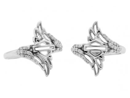 Dámsky prsteň Bling Double Wing (Veľkosť 6)