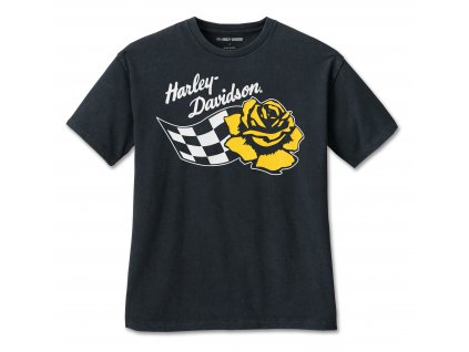 Dámske tričko Crop Top Rose Racer Black