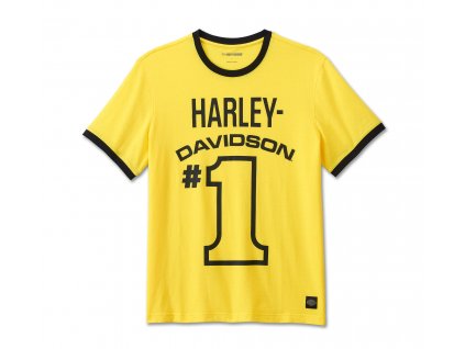 Pánske tričko HD #1 Racing Mesh Yellow