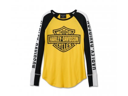 Dámske tričko B&S Colorblocked Yellow (Veľkosť XL)