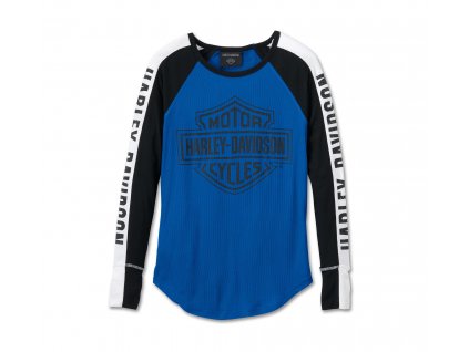 Dámske tričko B&S Colorblocked Blue (Veľkosť XL)