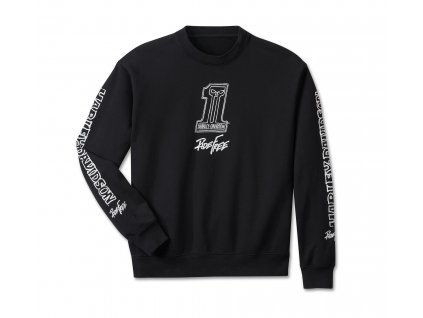 Pánsky pulóver Willie G #1 Skull Black (Veľkosť S)