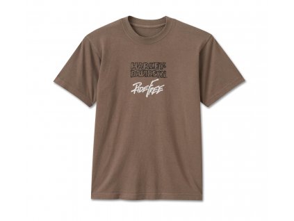 Unisex tričko Willie G Ride Free Grey (Veľkosť S)