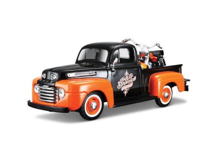 Model 1958 Duo Glide + 1948 Ford F-1