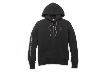 Dámska Mikina  Script Font Zip Front (Veľkosť M)