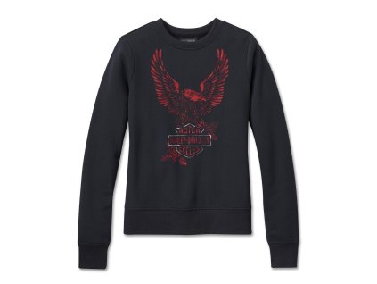 Dámsky pulóver B&S Eagle Black (Veľkosť L)