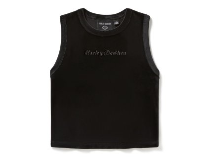 Dámske tielko Velour Black (Veľkosť XS)