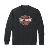 Mikina Bar&Shield Logo Crewneck Black (Veľkosť M)