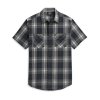 Pánska košeľa Block Letter Plaid (Veľkosť M)