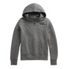 Dámska Mikina 1/4 Quilted Hoodie (Veľkosť XS)