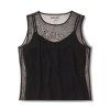 Dámsky top Willie G Bling Mesh Black (Veľkosť XS)