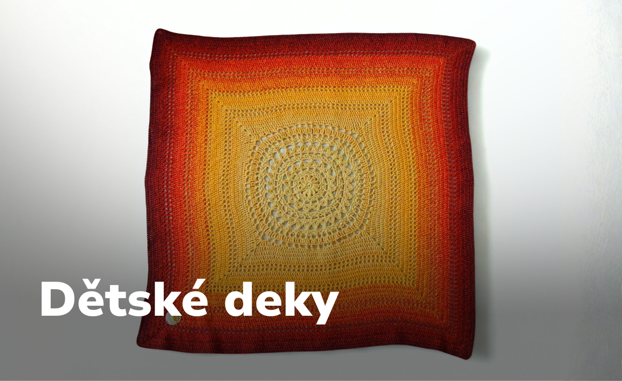 Ručně háčkované dětské deky Harmony handmade