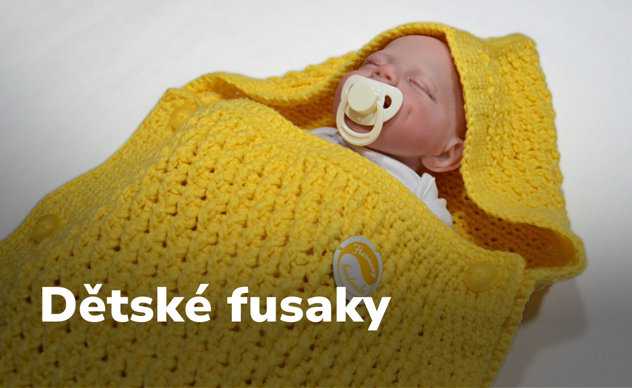 Ručně háčkované dětské fusaky Harmony handmade