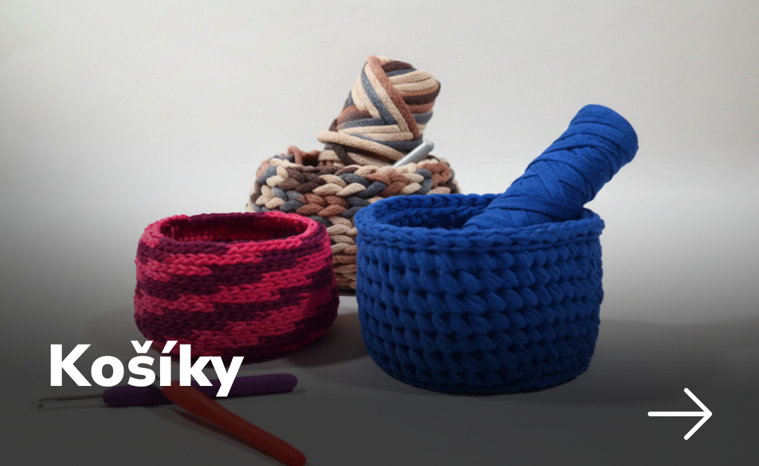 Háčkované košíky Harmony handmade
