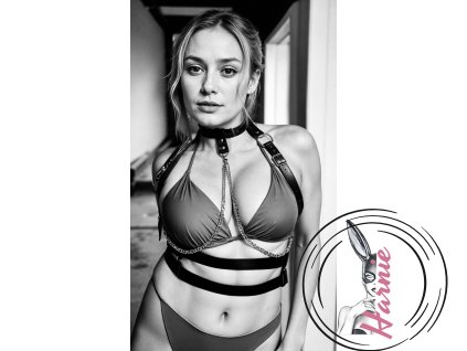 Chest harness s řetízky