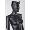 Kožená maska Catwoman & Obojek