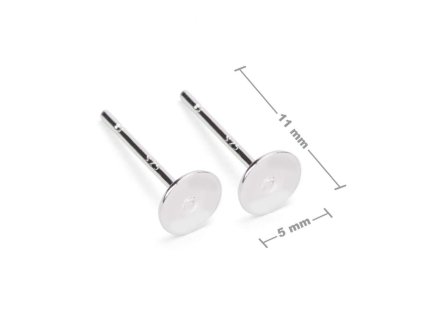 Stříbrné puzety 5mm Ag 925