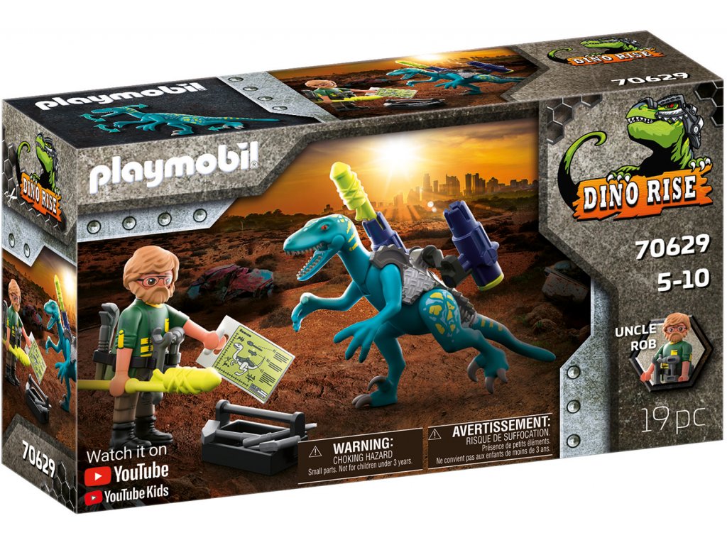Playmobil Uncle Rob: Výzbroj do boje a Deinonychus