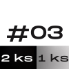 #03 COMBO 3 pack (2x černá, 1x nerez)