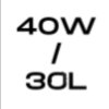 40W/30L
