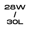 28W/30L