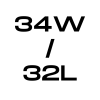 34W/32L