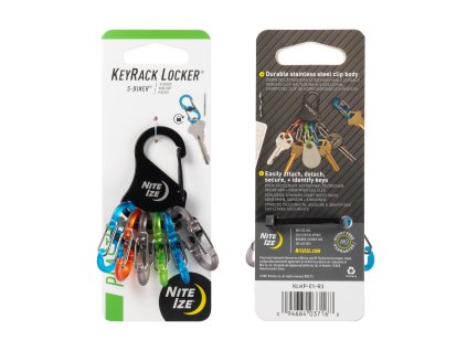Klíčenka Nite Ize Keyrack Locker S-Biner Plastic