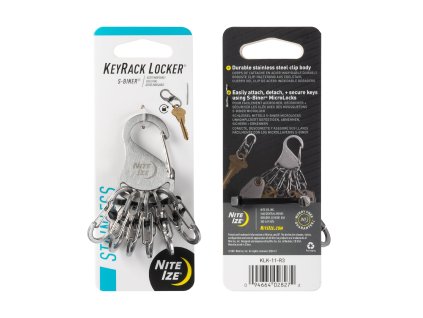 Klíčenka Nite Ize Keyrack Locker Steel S-Biner