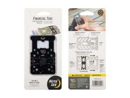 Multifunkční peněženka s blokací RFID Nite Ize Financial Tool RFID Blocking