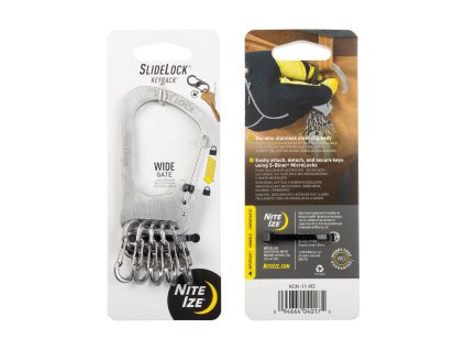 Nite Ize Keyrack Stainless Steel Klíčenka s karabinou