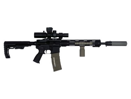 Samonabíjecí puška Messerschmitt AR15 14,5 .223 Rem (4)