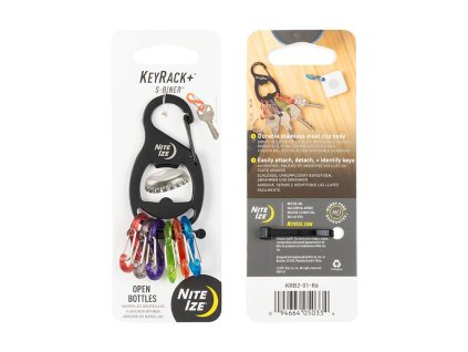 Klíčenka s karabinou Nite Ize Keyrack+ S-biner