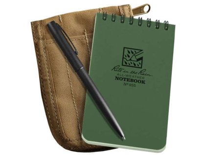 Rite in the Rain 3×5 sada – zápisník s obalem a perem